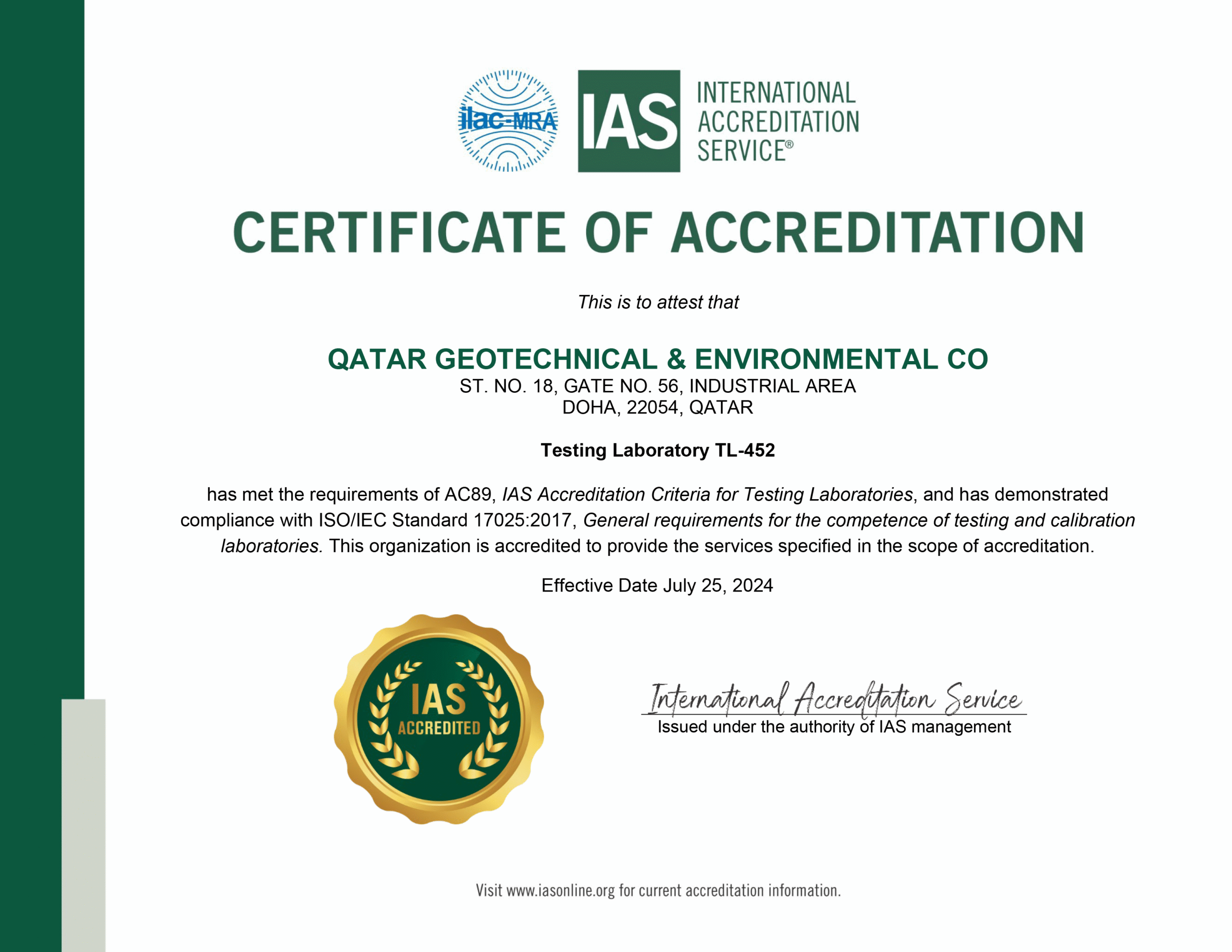 ISO IEC 17025-2017 TL-452 Certificate-1